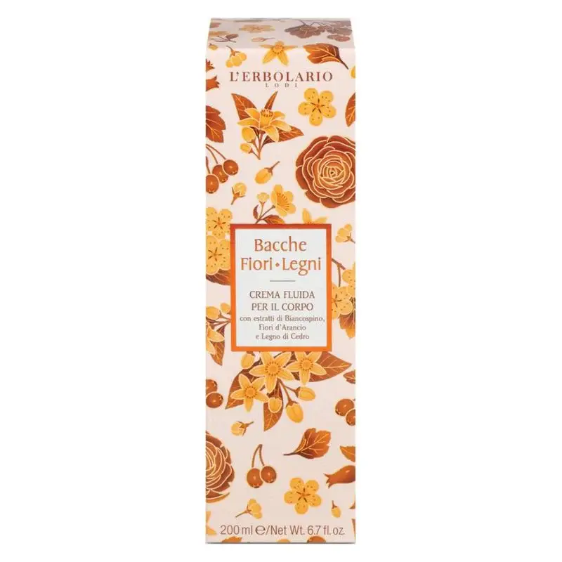 L'Erbolario Berries Flowers Woods Fluid Body Cream 200 ml