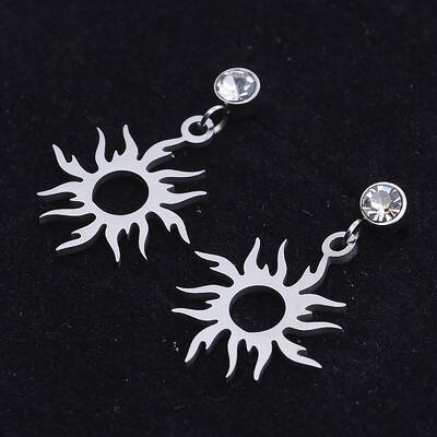 201 Stainless Steel Dangle Stud Earrings