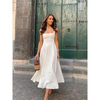 2025 Women's Fashion: Sleeveless Square Neck A-Line Dresses for Every Occasion