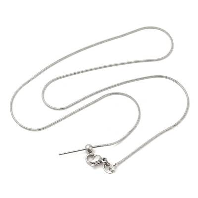 Non-Tarnish 304 Stainless Steel Snake Chain Necklace for Women
