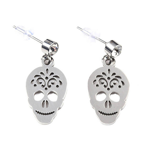 201 Stainless Steel Dangle Stud Earrings