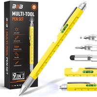 BIIB 9-in-1 Multitool Pen for Men and Women, Compact and Portable EDC Tool, Gifts for Men, Husband, Boyfriend, Great Value Gi...