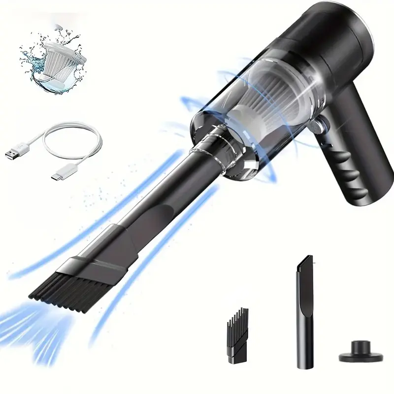 Wireless Handheld Vacuum Cleaner, 3430Pa High Suction Power Car Vacuum Cleaner, Portable Rechargeable Vacuum Cleaner for Home...