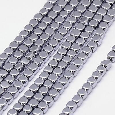 Electroplate Non-magnetic Synthetic Hematite Beads Strands