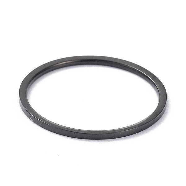 1mm Polished Plain Dome Finger Ring for Girl Women