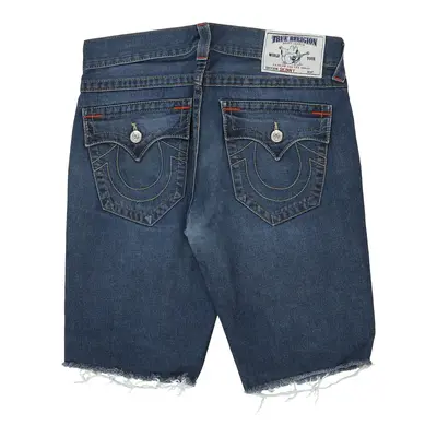 True Religion Skinny Denim Shorts - 34W 12L Blue Cotton