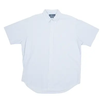 RALPH LAUREN Blake Mens Shirt Blue Striped L