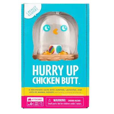 Hurry Up Chicken Butt Game by Exploding Kittens - Fun Family Game for Adults, Teens & Kids - Active Play