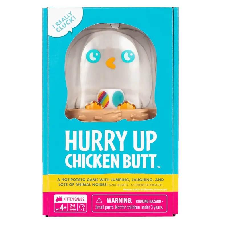 Hurry Up Chicken Butt Game by Exploding Kittens - Fun Family Game for Adults, Teens & Kids - Active Play