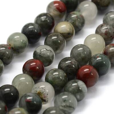 Natural African Bloodstone Beads Strands