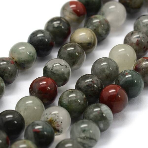 Natural African Bloodstone Beads Strands