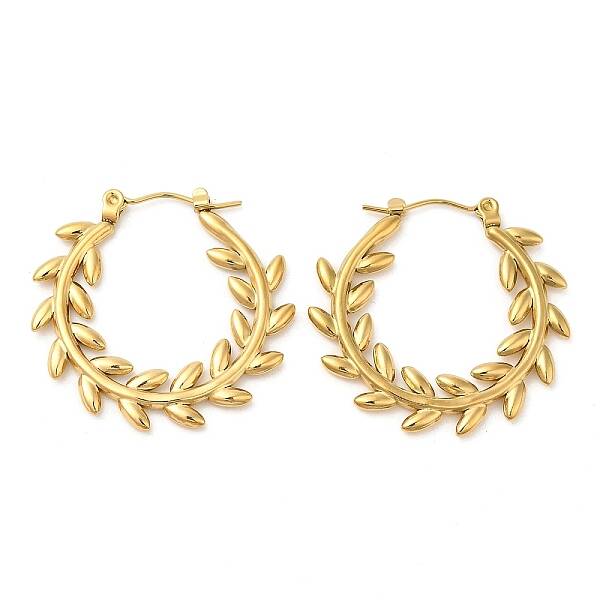 Ion Plating(IP) 304 Stainless Steel Hoop Earrings for Women