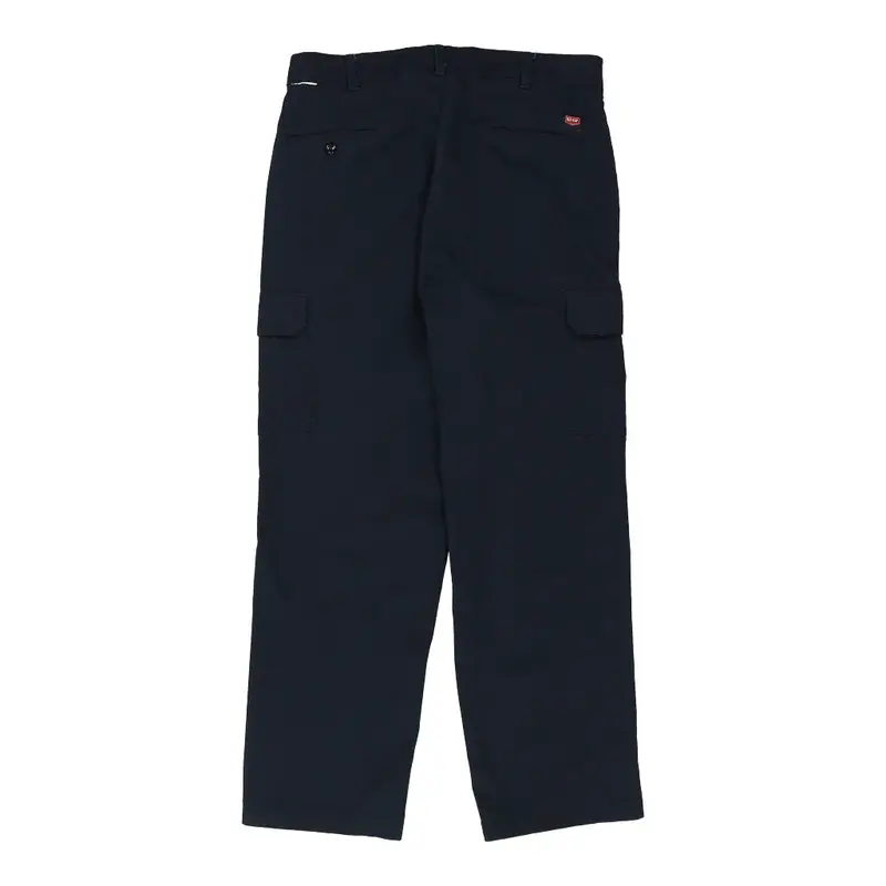 Red Kap Cargo Trousers - 36W 32L Navy Cotton Blend