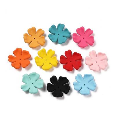 Opaque Spray Painted Acrylic Caps