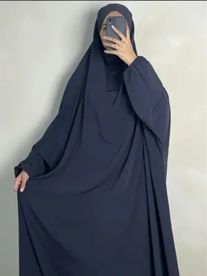 Traditional Middle Eastern Long Robe, Oversized Plain Hooded Caftan, Modest Woven Fabric, All Seasons Wear