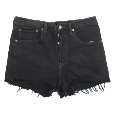 LEVI'S 501 Womens Denim Shorts Black M W32