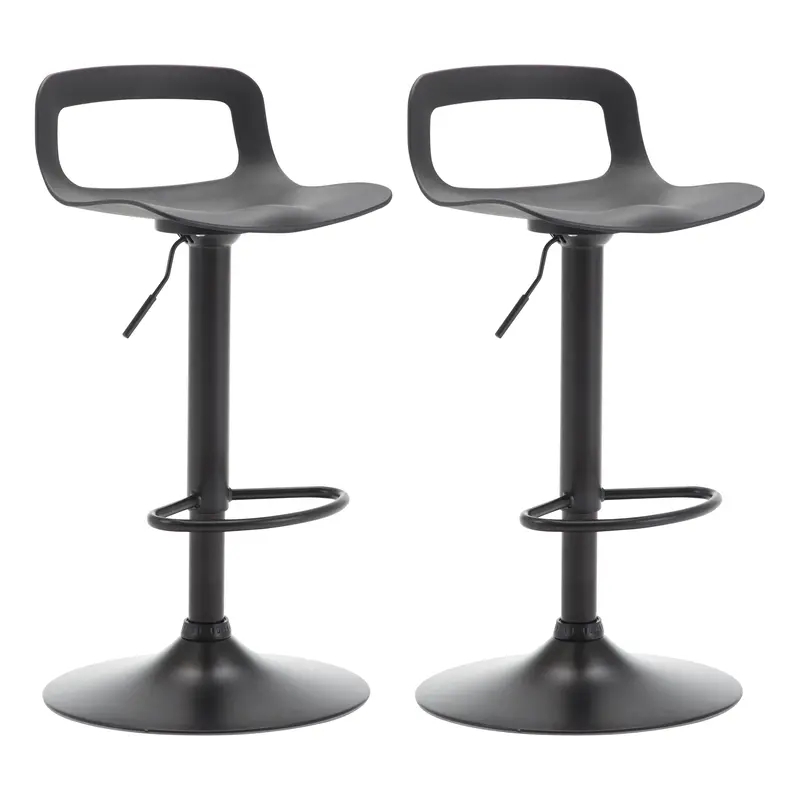 LSSPAIDA Set Of 2 Counter Height Bar Stools, Ergonomically Designed PP High Bar Stools, Adjustable Height Rotating Bar Chairs...