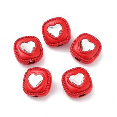 Spray Painted Alloy Bead