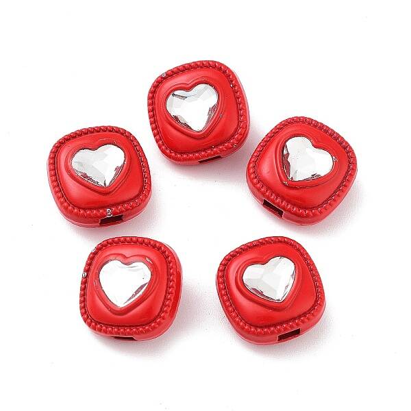 Spray Painted Alloy Bead