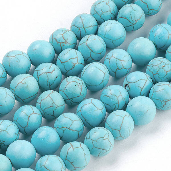 Synthetic Turquoise Beads Strands
