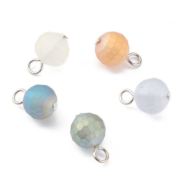 Electroplate Glass Pendants