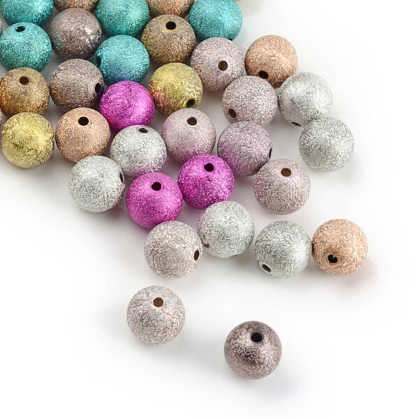 Spray Painted Acrylic Beads