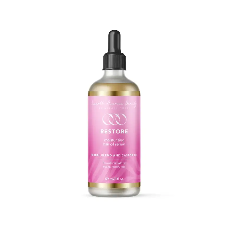 Restore - Moisturizing Vegan Haircare Growth Serum with Herbal Blend, Castor Oil, Eucalyptus Oil for Dandruff and Dry Scalp R...