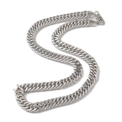 Iron Cuban Link Chain Necklaces for Women Men