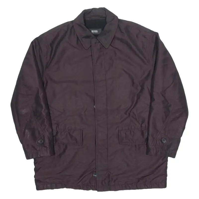 HUGO BOSS Fleece Lined Mens Jacket Brown XL