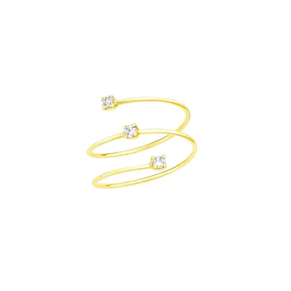 Liu Jo Anello Aperto Placcato Oro Con Zirconi Lj2490M - Circuito: 54 Mm