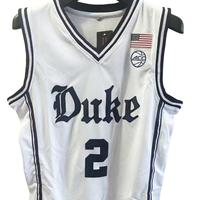 Men’s #2 Flagg Basketball Jerseys Duke UniversityEmbroidery dark blue new white Mesh fabric sports new jerseys breathable  ...
