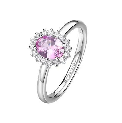 Brosway Elegant Fancy Vibrant Pink Silver Ring FVP73 - Circuit: 54 mm
