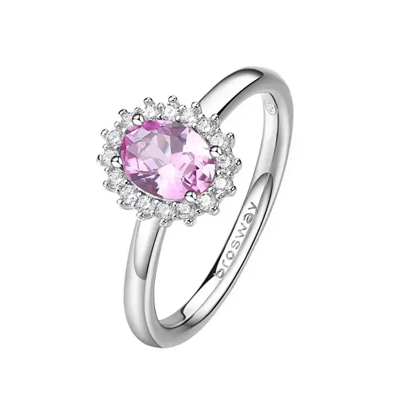 Brosway Elegant Fancy Vibrant Pink Silver Ring FVP73 - Circuit: 54 mm
