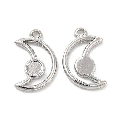 Tarnish Resistant 304 Stainless Steel Pendants Cabochon Settings