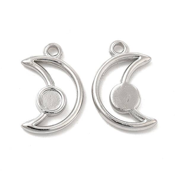 Tarnish Resistant 304 Stainless Steel Pendants Cabochon Settings