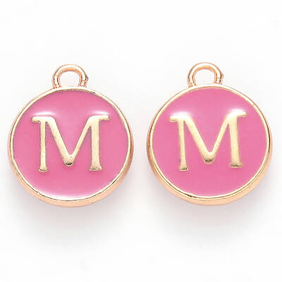 Golden Plated Alloy Enamel Charms