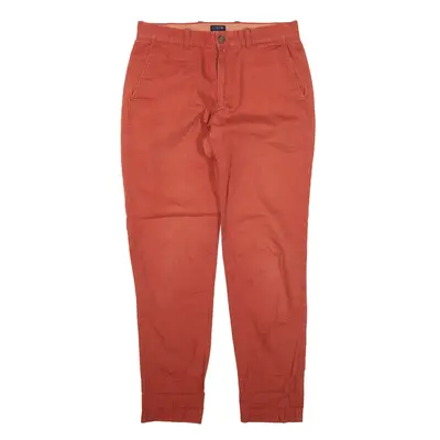 J.CREW Chino Trousers Red Regular Tapered Womens W29 L30