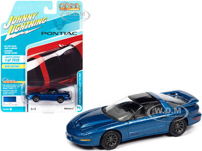 1996 Pontiac Firebird Trans Am T/A WS6 Medium Cloisonne Blue Metallic with Black Top \