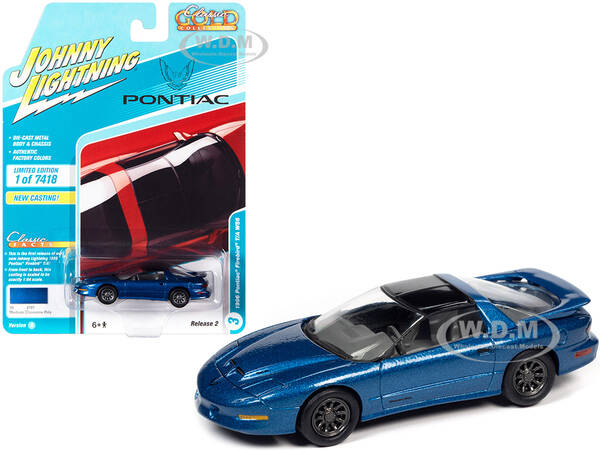 1996 Pontiac Firebird Trans Am T/A WS6 Medium Cloisonne Blue Metallic with Black Top \