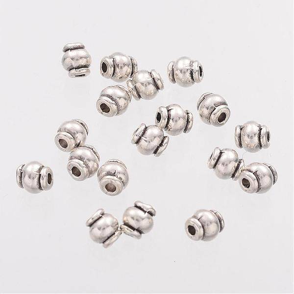 Barrel Tibetan Silver Spacer Beads