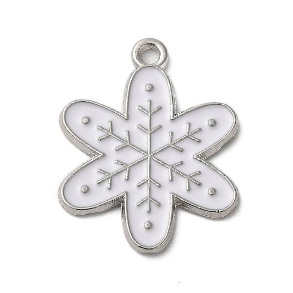 Winter Theme Alloy Enamel Pendants