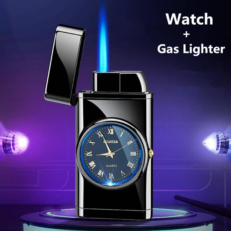 Multifunctional Flint Lighter Electronic Watch Cigarette Lighter Multi-purpose LED Flashing Light Gift