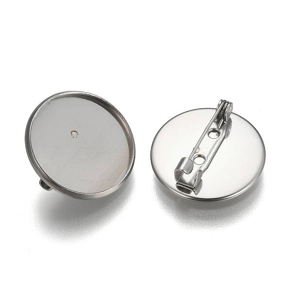 Non-Tarnish 304 Stainless Steel Brooch Findings