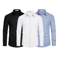 Mens Button Down Shirt Casual Oxford Shirts Untucked Dress Shirt for Men Long Sleeve Button Up Shirt with Pocket