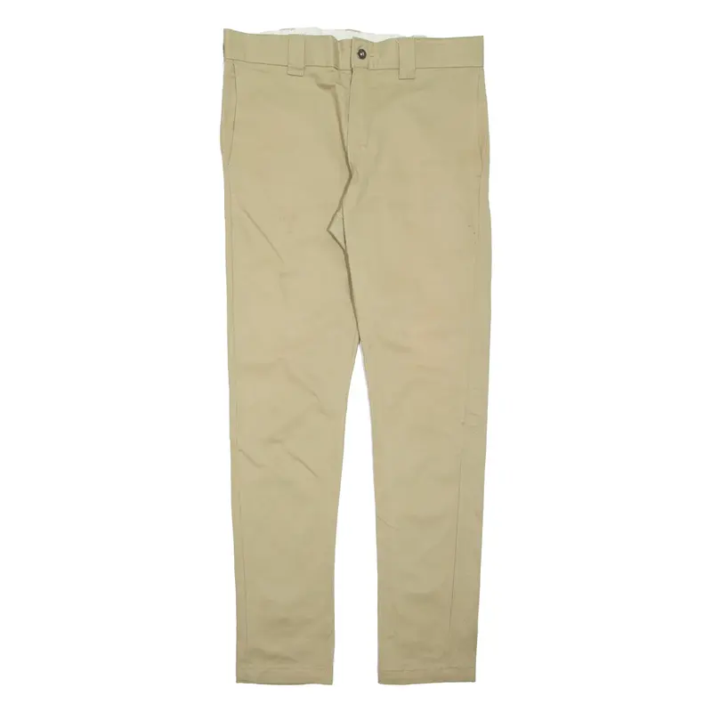 DICKIES Chino Mens Trousers Beige Regular Straight W32 L32