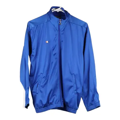 Age 13-14 Champion Track Jacket - Large Blue Polyester