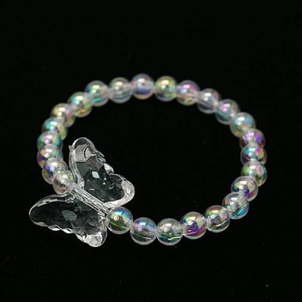 Transparent Acrylic Kids Bracelets for Children's Day Gift