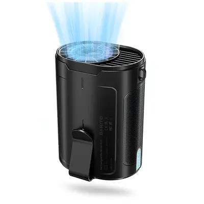 2025 AI Portable Fan Rechargeable, 4 Speeds 6600RPM Strong Airflow, Personal Waist Fan with up to 25H of Working Time, Hands-...