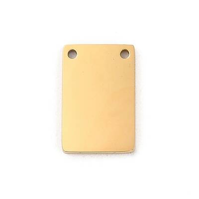 Ion Plating(IP) 304 Stainless Steel Stamping Blank Tag Charms