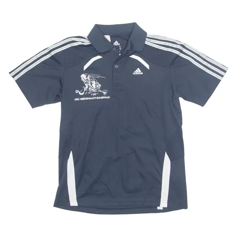 ADIDAS Climacool Boys Polo Shirt Blue 15-16Y